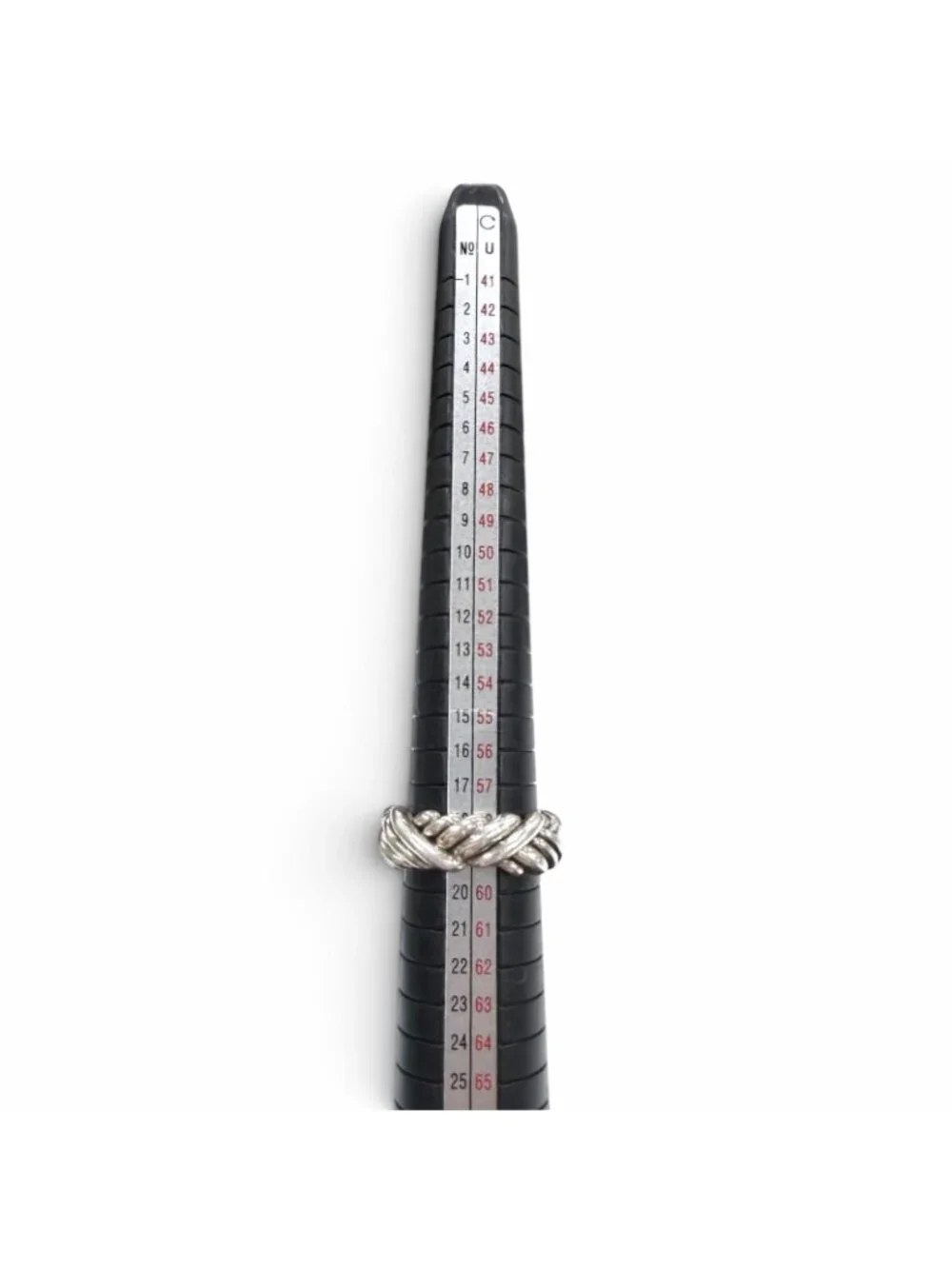Bottega Veneta Intrecciato Ring Silver